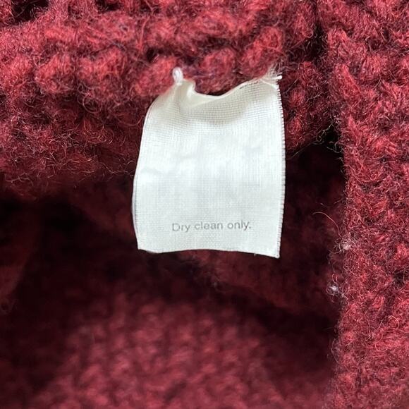 VTG J Crew Mens 100% Hand Knit Wool Cable Knit Sweater Size XXL Fisherman Heavy - Picture 5 of 6